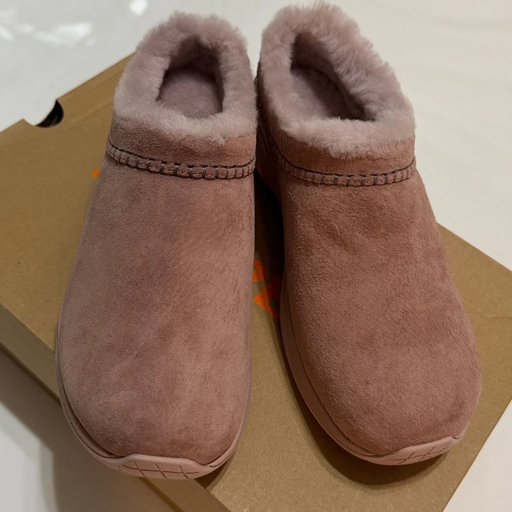 Merrell Encore Ice 5 Women's Mules with Fur Rose Fonce 8.5 NIB - Picture 7 of 8